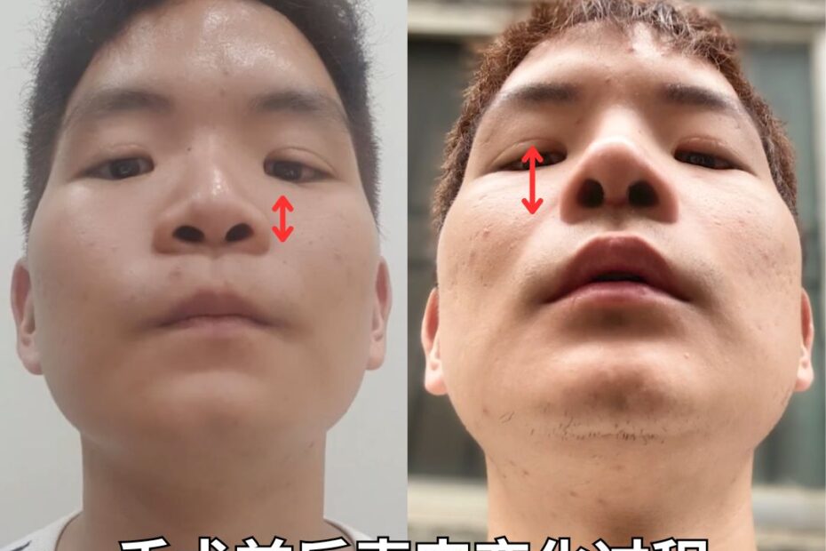 鼻整形名医亲自操刀的男性隆鼻手术前后对比图|改善低鼻梁与朝天鼻的真实变化过程(KOKO整形外科)